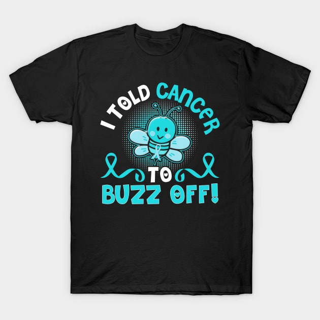 funny cervical cancer bee warrior T-Shirt by TeesCircle